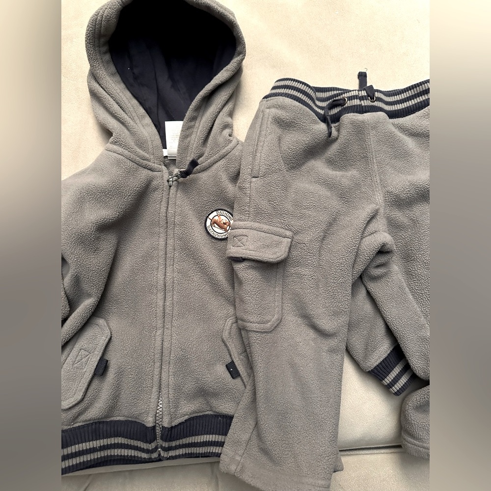 Janie and Jack 18 month heavy weight matching hoodie sweatshirt and sweatpant